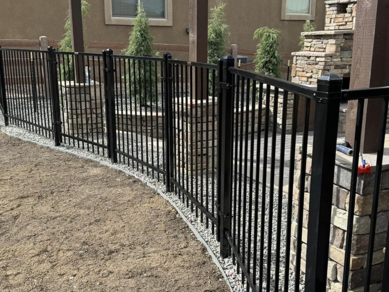Decorative metal fence