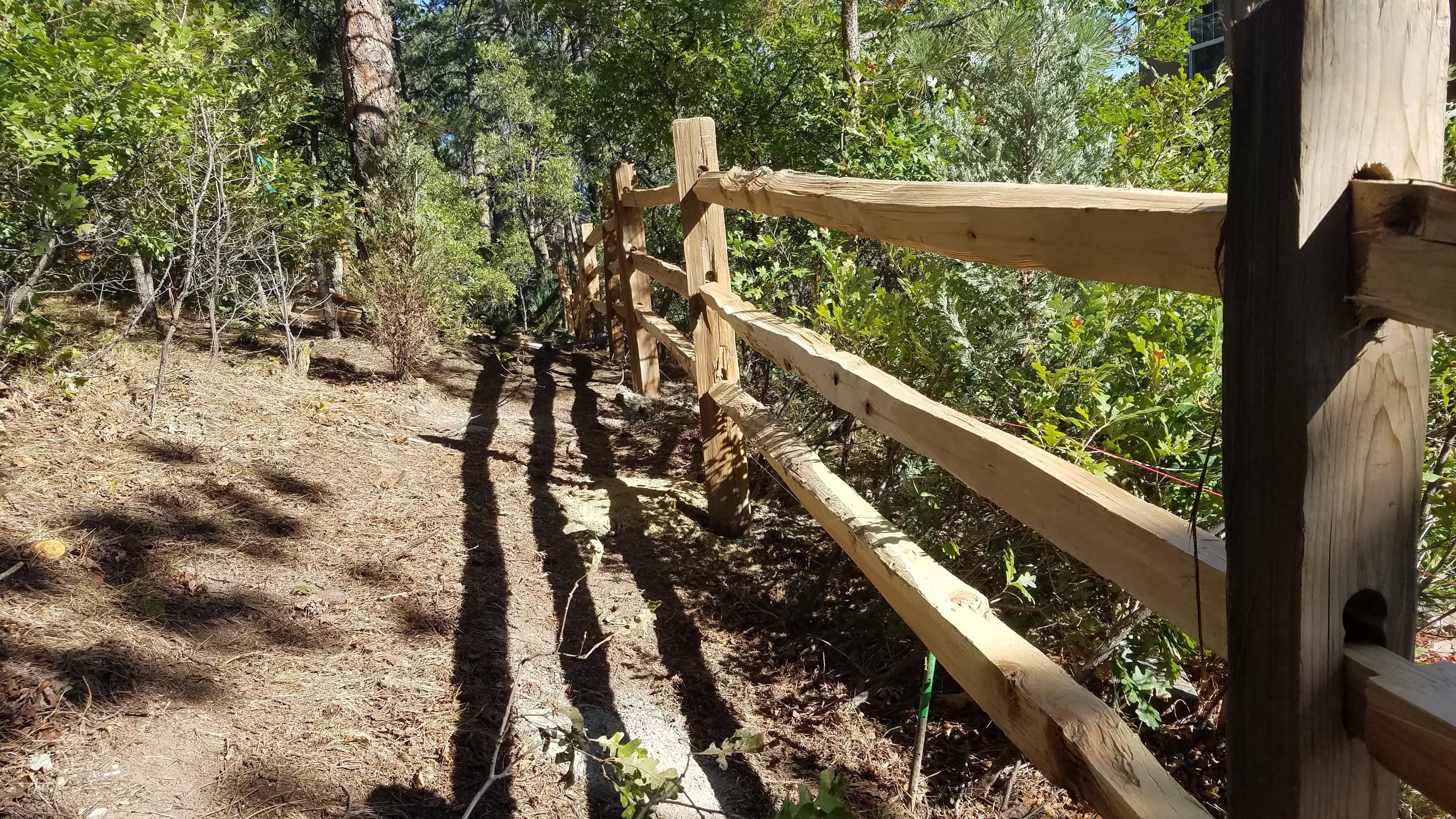Split-rail fence project 40